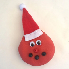 santa face homemade playdough