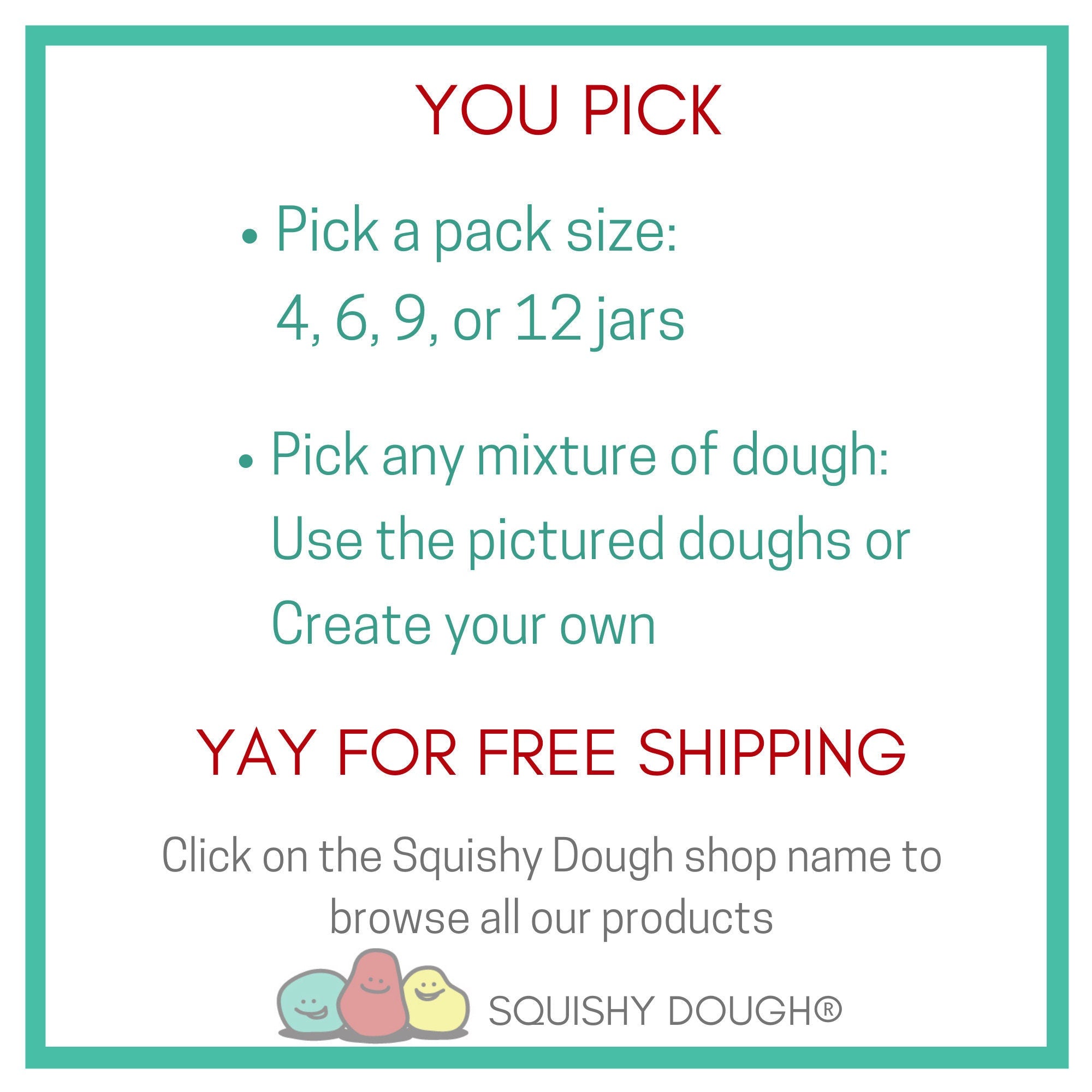 Custom Pack of Scented Play Dough (4.5 oz) - 4, 6, 9, or 12 jars